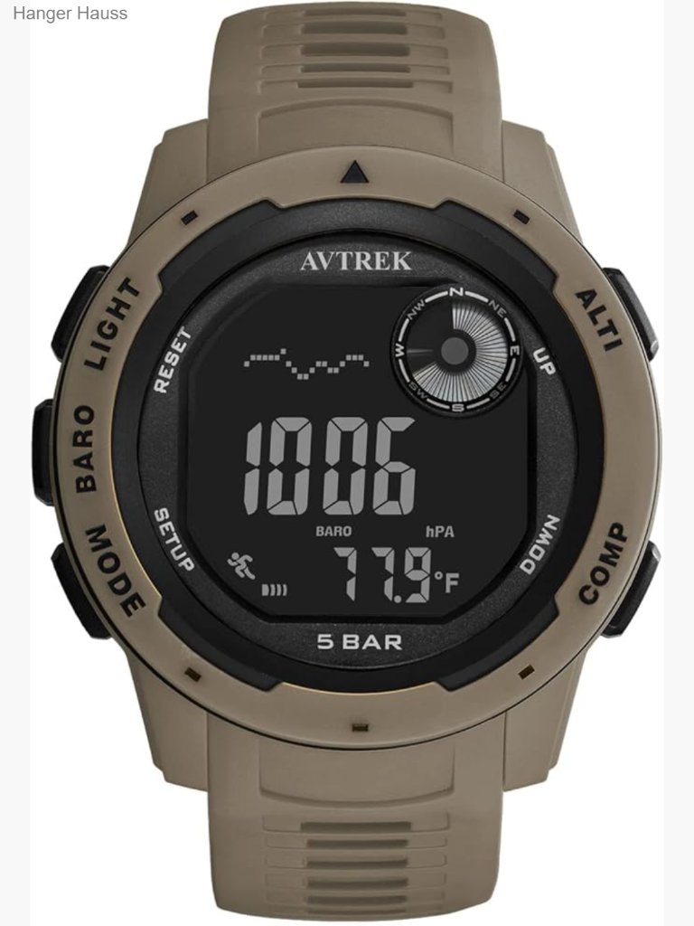 Multifunctional Digital Compass Watch 50m Waterproof Altimeter Pedometer For